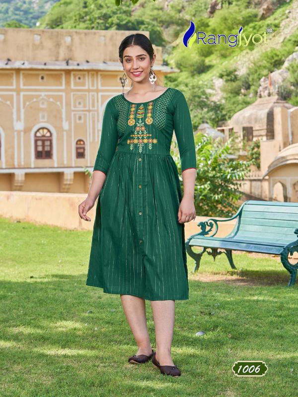 Rangjyot Greciya 2 Fancy Wear Designer Kurti Collection